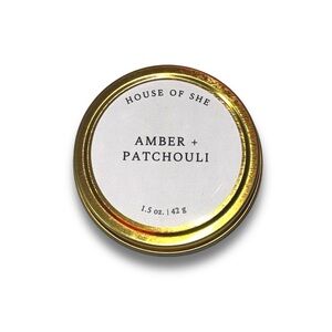 Amber + Patchouli Candle - Gold